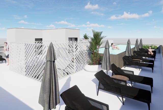 Ático de 3 habitaciones en Playa del Acequión, Torrevieja en venta con piscina garaje - 410.000 € (Ref: 9483741)
