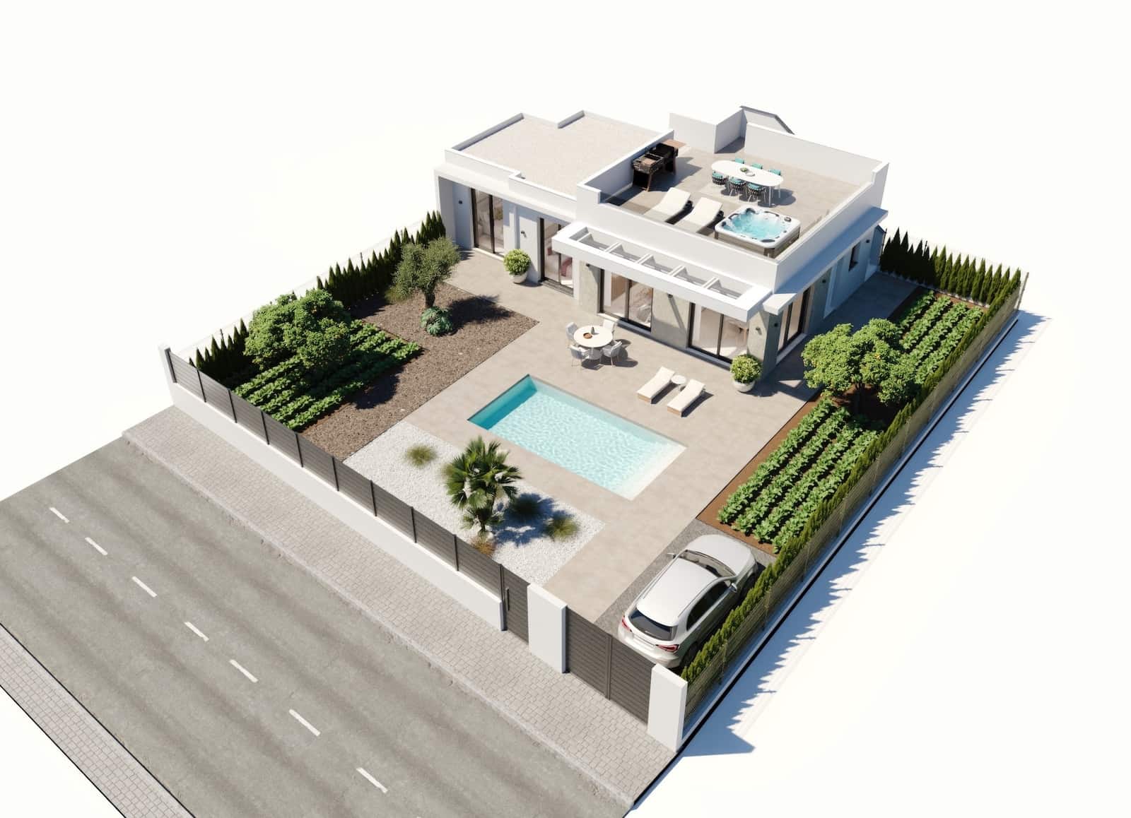 3 sypialnia Willa na sprzedaż w Fuente Alamo de Murcia z basenem - 499 000 € (Ref: 9795794)