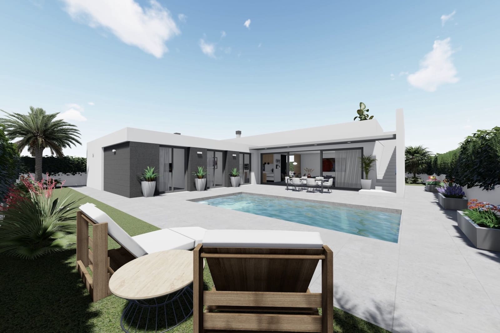 Chalet de 3 habitaciones en Almería ciudad en venta con piscina - 550.000 € (Ref: 9813601)