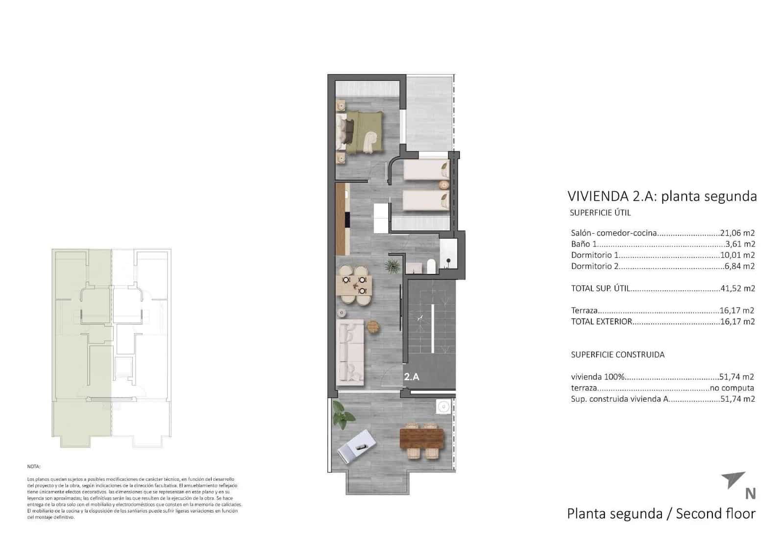 2 bedroom Penthouse for sale in Torre de la Horadada with pool - € 350,000 (Ref: 9883789)