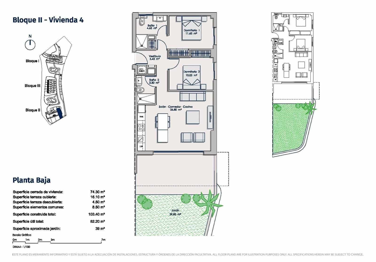 2 camera da letto Appartamento in vendita in Benidorm con piscina - 389.000 € (Rif: 9883792)