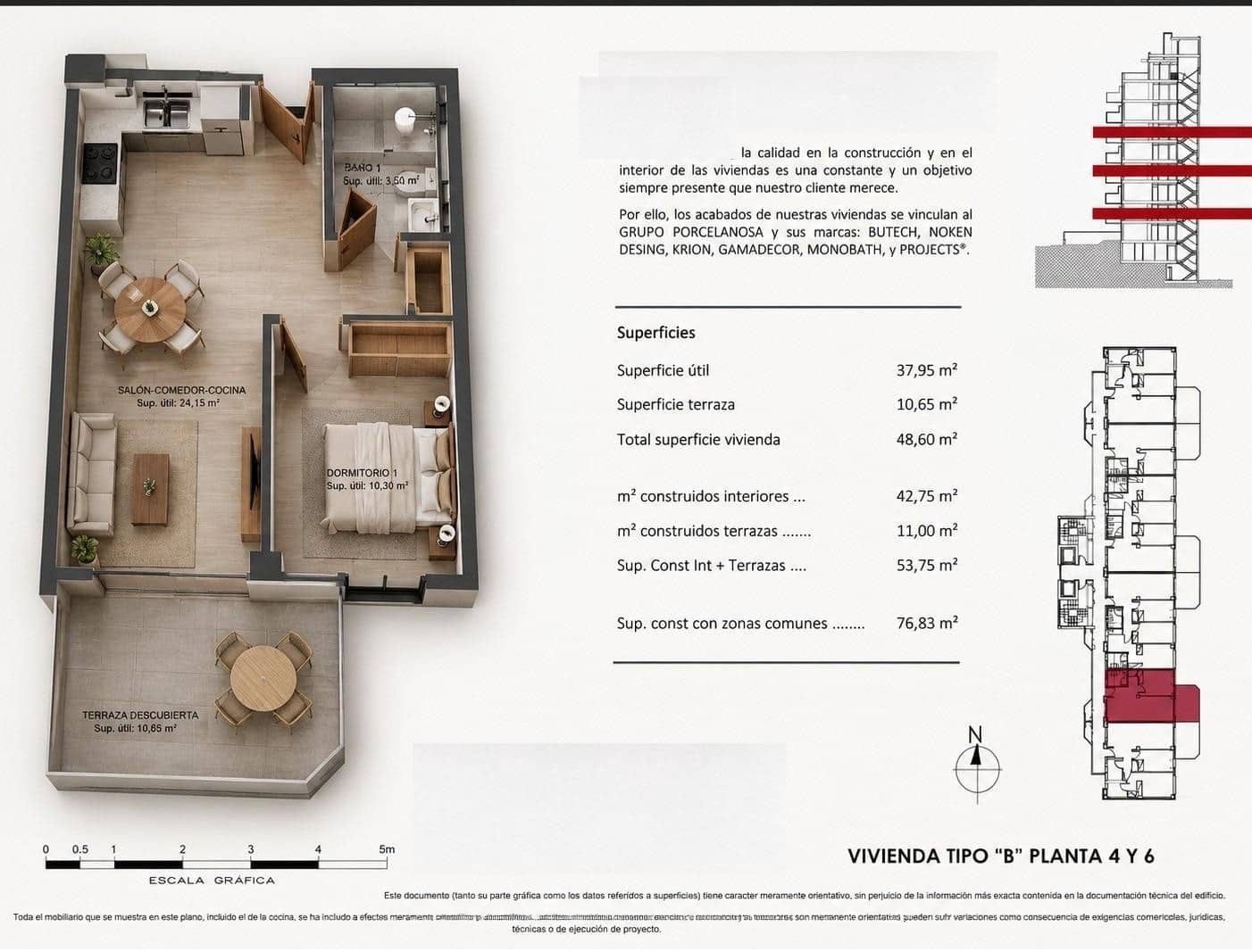 1 sypialnia Apartament na sprzedaż w Benidorm z basenem - 296 750 € (Ref: 9883795)