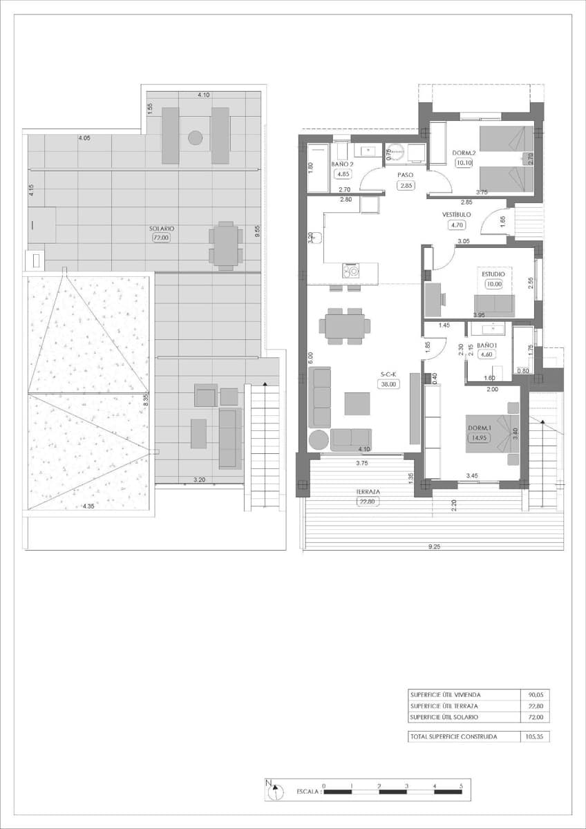 3 chambre Villa/Maison Semi-Mitoyenne à vendre à Algorfa avec piscine - 519 000 € (Ref: 9883803)