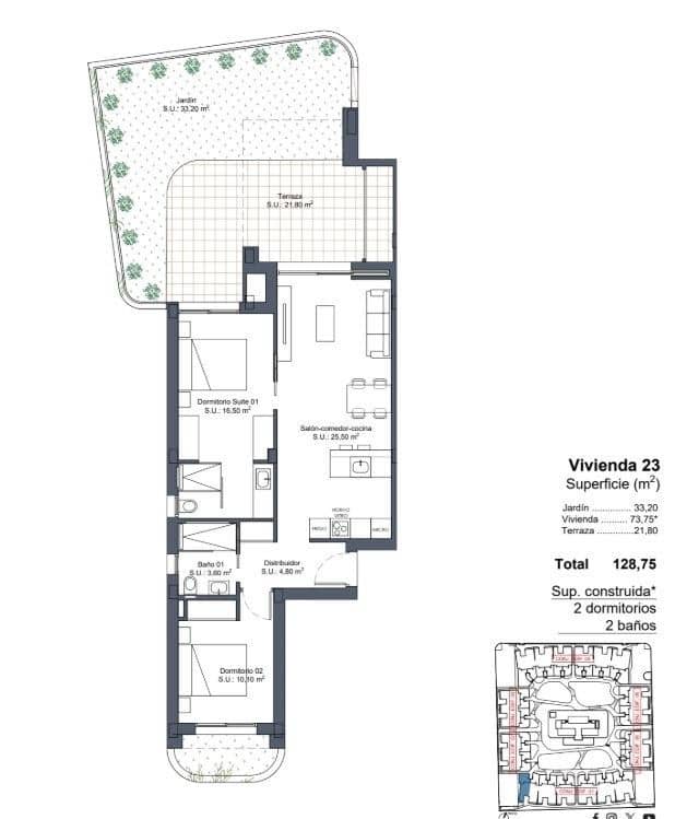 2 camera da letto Appartamento in vendita in Ciudad Quesada con piscina garage - 364.000 € (Rif: 9891570)
