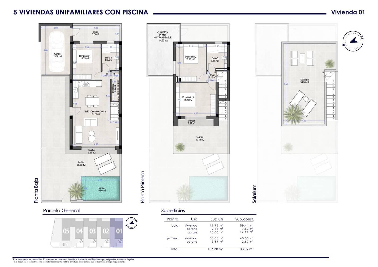 3 soveværelse Villa til salg i San Pedro del Pinatar med swimmingpool garage - € 380.000 (Ref: 9939168)