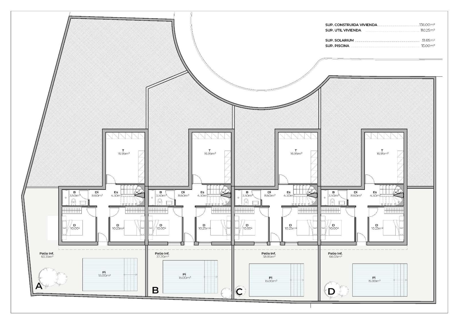 3 quarto Casa em Banda para venda em Mazarron com piscina garagem - 269 000 € (Ref: 9953517)