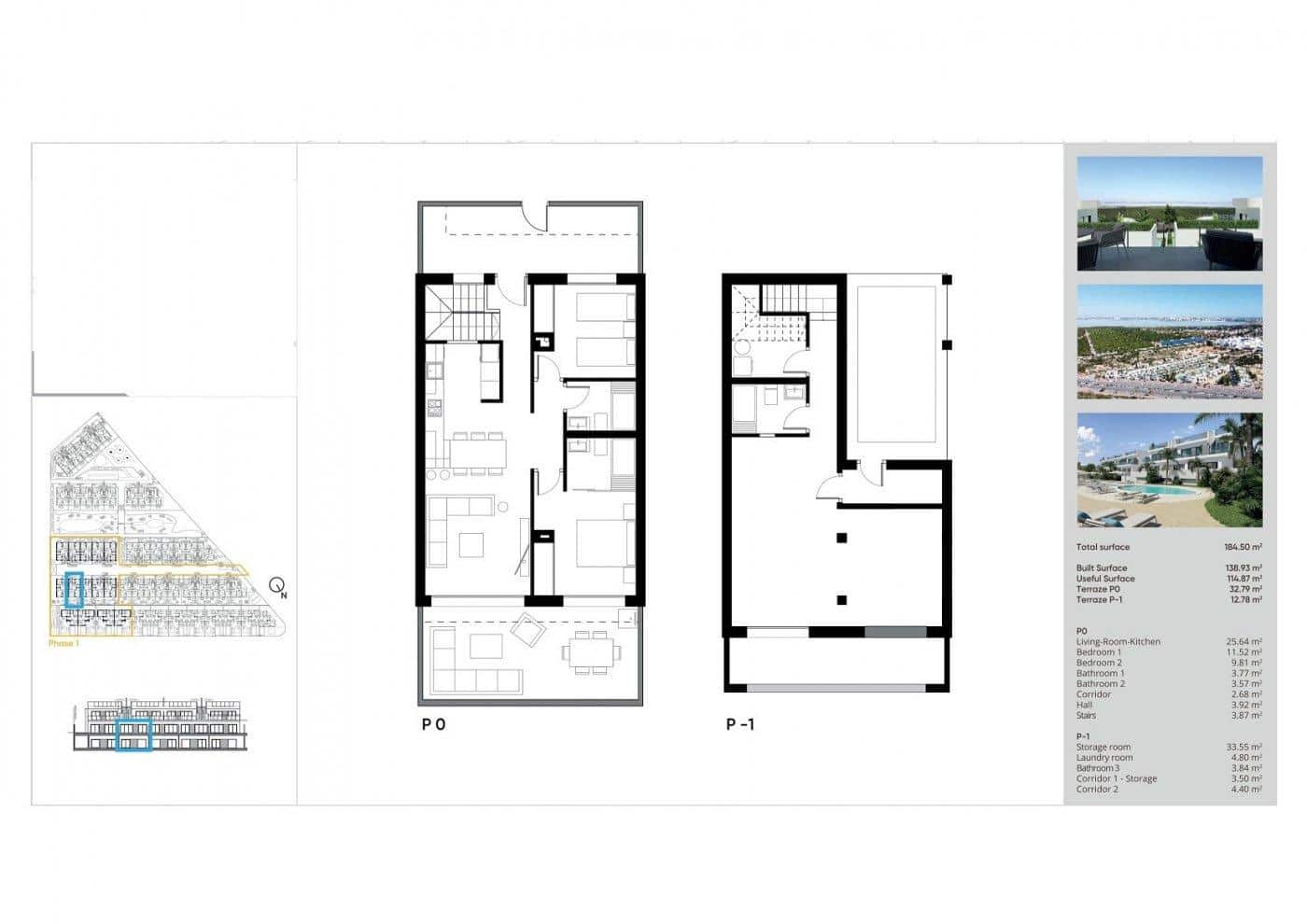 2 bedroom Bungalow for sale in Torrevieja with pool garage - € 330,000 (Ref: 9953522)