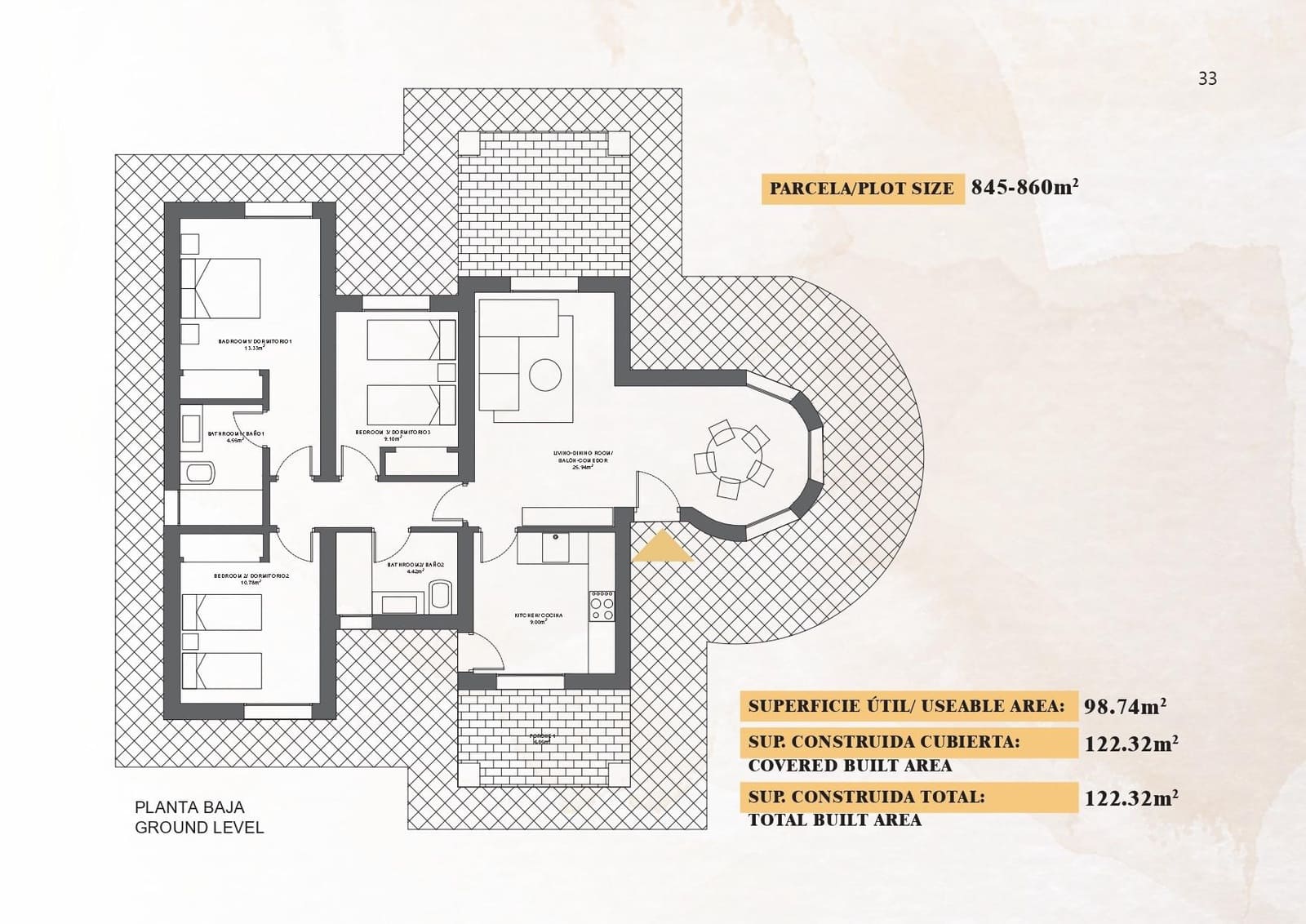 2 soverom Villa til salgs i Las Palas med svømmebasseng - € 199 000 (Ref: 7555302)