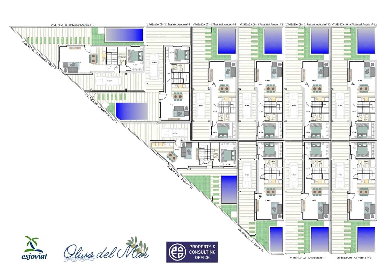 3 sypialnia Willa na sprzedaż w Los Alcazares z basenem garażem - 349 900 € (Ref: 7604491)