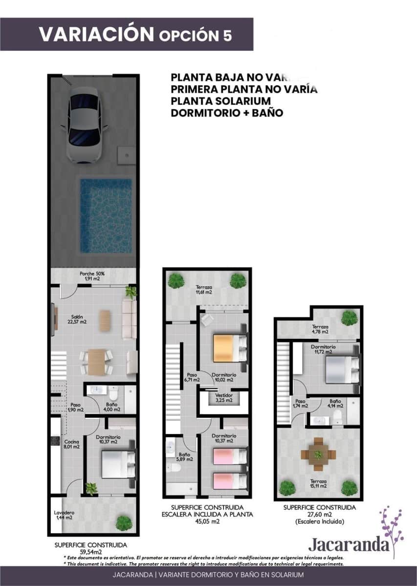 3 sovrum Radhus till salu i San Pedro del Pinatar med pool - 389 900 € (Ref: 8676492)