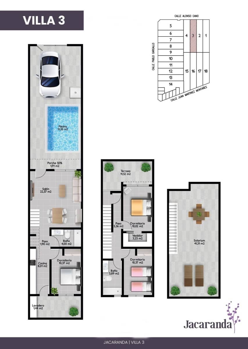 3 sovrum Radhus till salu i San Pedro del Pinatar med pool - 389 900 € (Ref: 8676492)