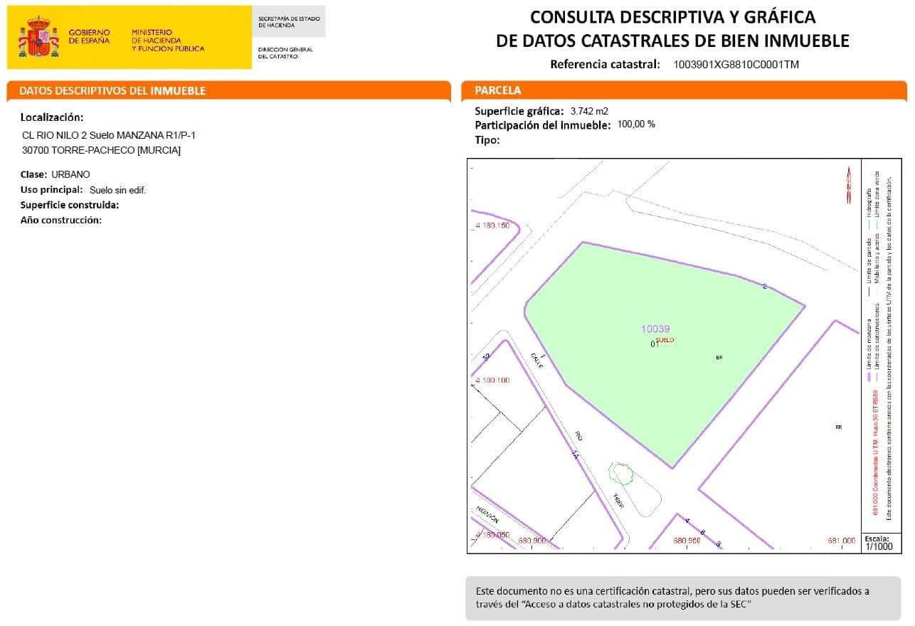 Działka budowlana na sprzedaż w Torre-Pacheco - 337 000 € (Ref: 8676513)