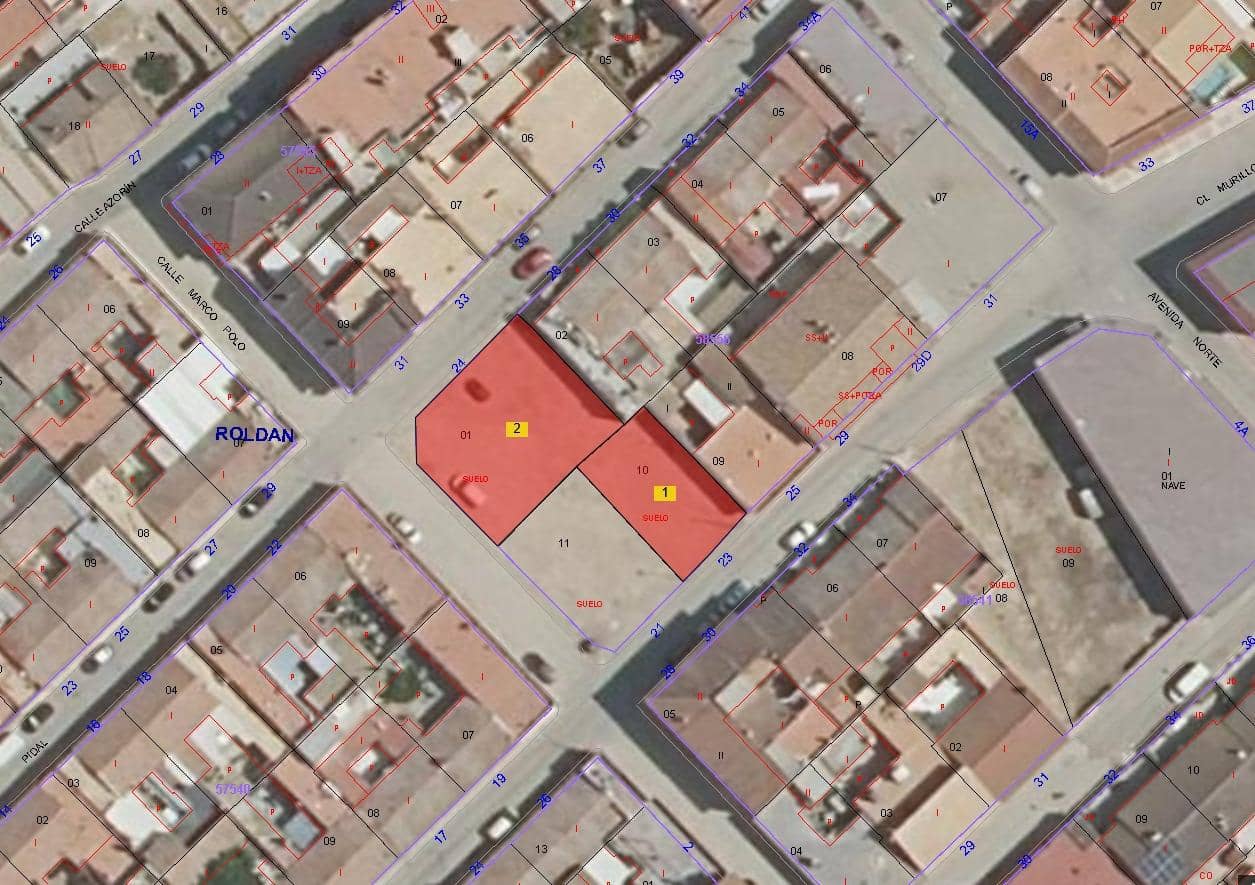 Bauplatz zu verkaufen in Roldan - 55.500 € (Ref: 9726832)