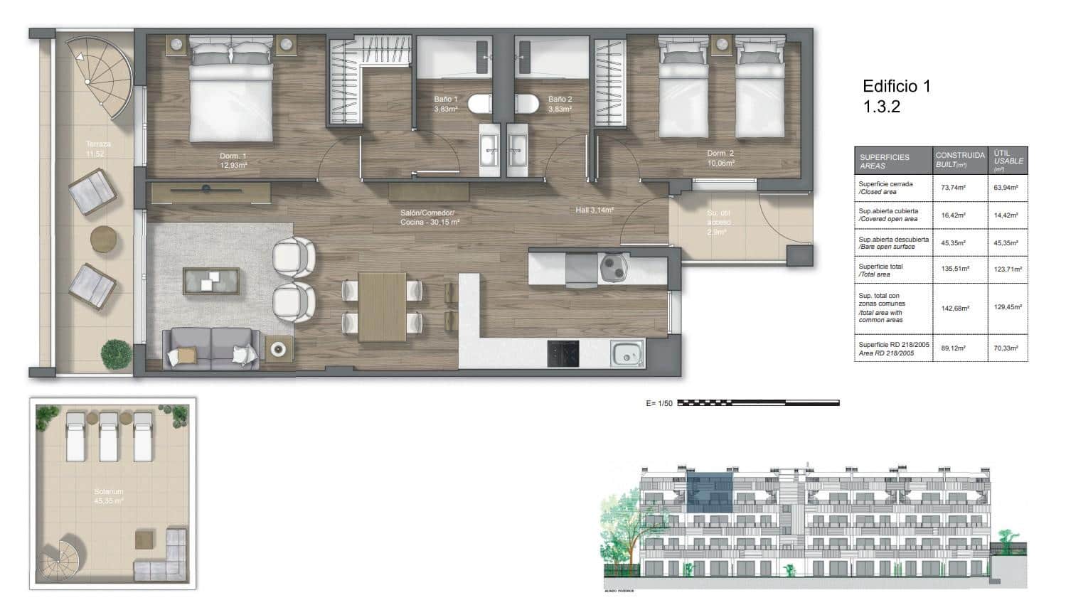 2 makuuhuone Huoneisto myytävänä paikassa Torrox-Costa mukana uima-altaan 
autotalli - 289 000 € (Ref: 8838664)