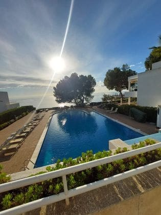 2 Zimmer Strandapartment zu vermieten in Illetas, Calvià mit Pool Garage - 3.500 € (Ref: 9816226)