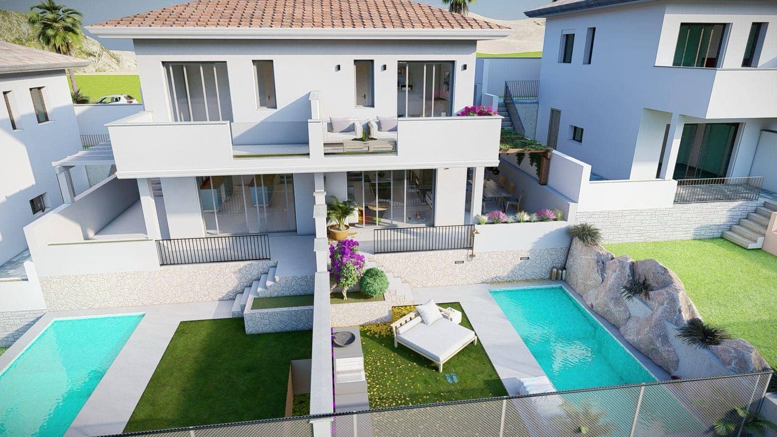 2 soveværelse Semi-Rækkehus til salg i Manilva med swimmingpool - € 385.000 (Ref: 8813818)