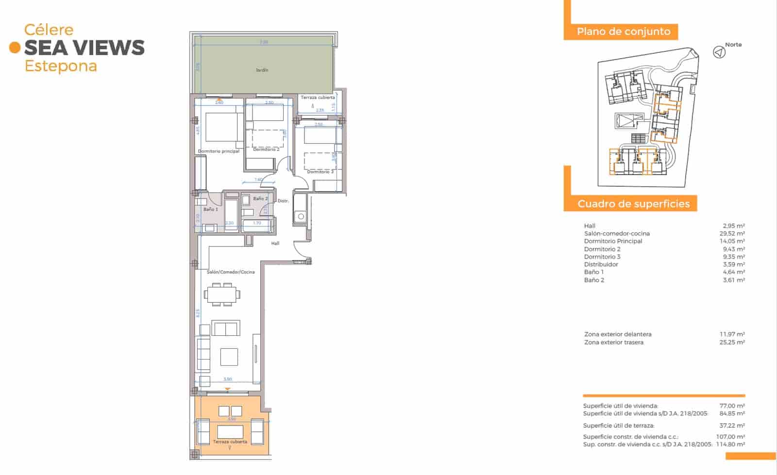 3 soveværelse Lejlighed til salg i Estepona med swimmingpool garage - € 385.000 (Ref: 9012411)