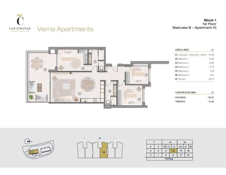 3 Zimmer Apartment zu verkaufen in Las Colinas Golf mit Pool Garage - 475.000 € (Ref: 9516144)