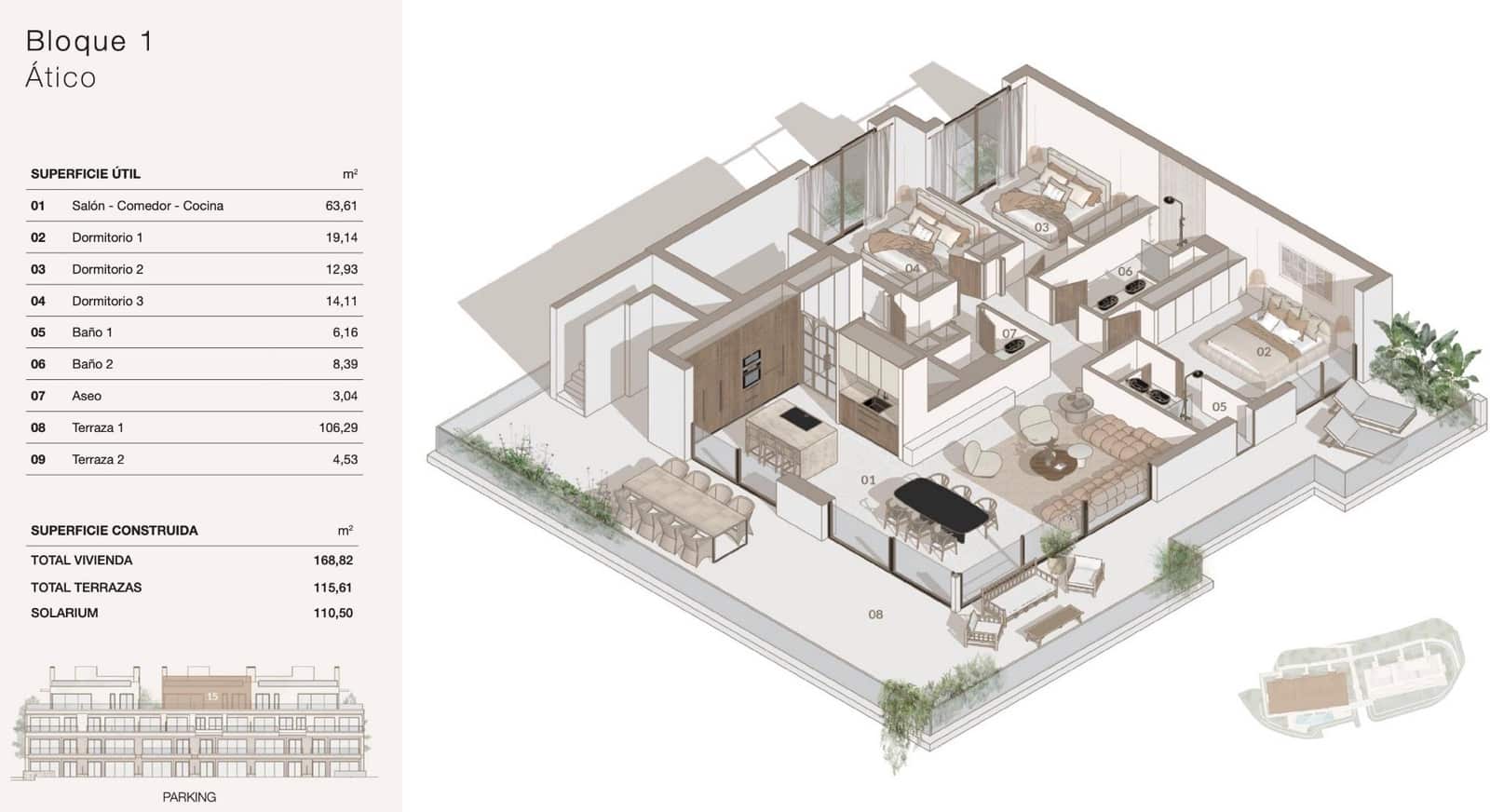 3 Zimmer Apartment zu verkaufen in Las Colinas Golf mit Pool Garage - 475.000 € (Ref: 9516144)