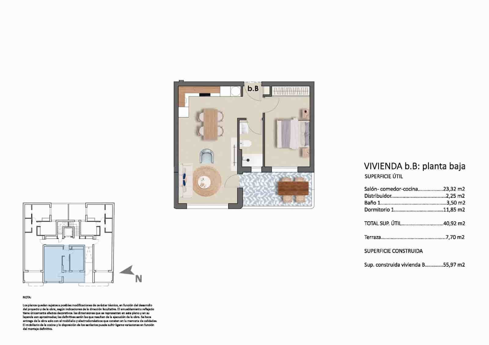 Apartamento de 1 habitación en Torre de la Horadada en venta con piscina - 245.900 € (Ref: 9937779)