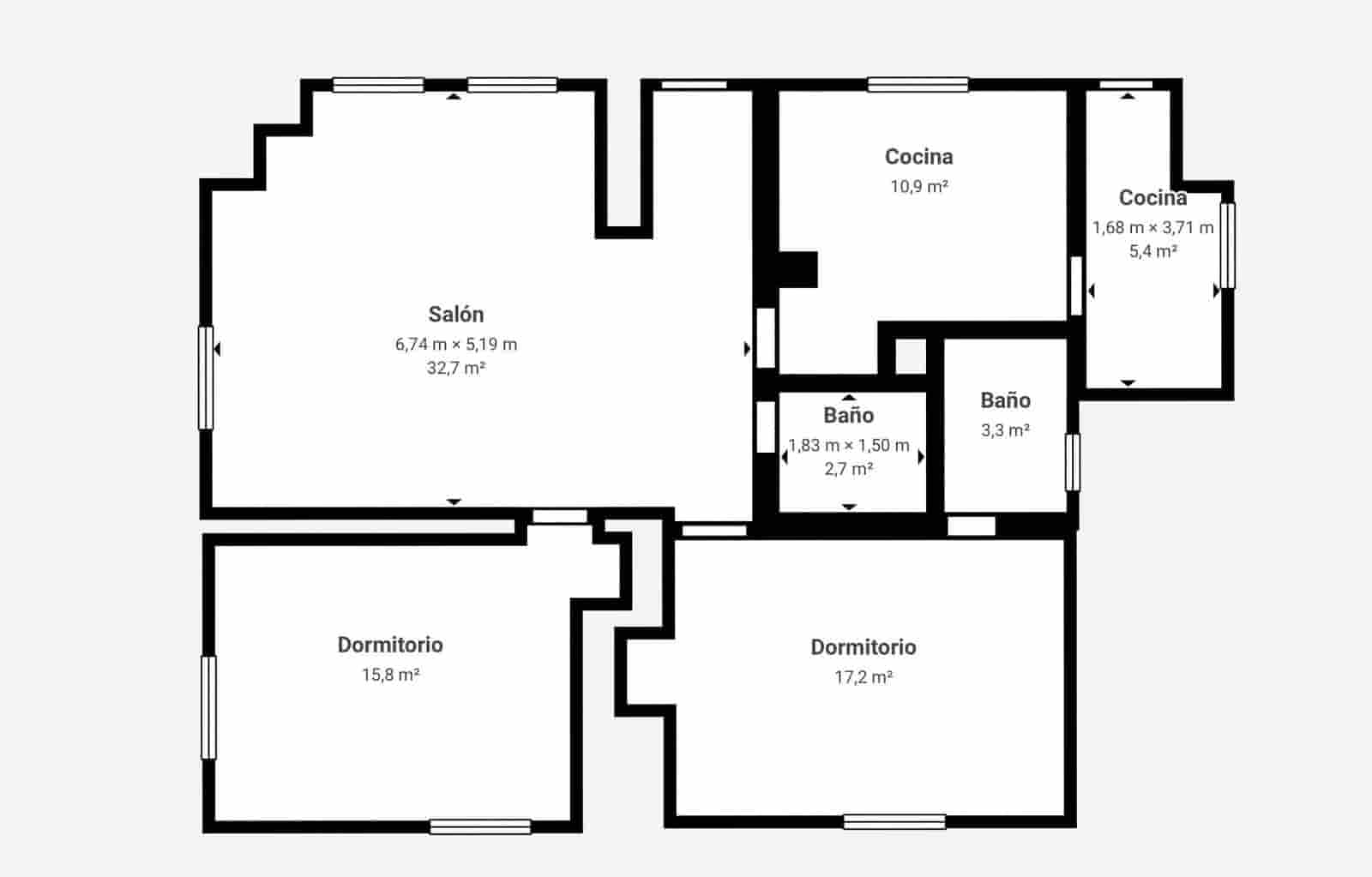 2 makuuhuone Maalaistalo myytävänä paikassa Monda mukana uima-altaan - 429 000 € (Ref: 9474549)