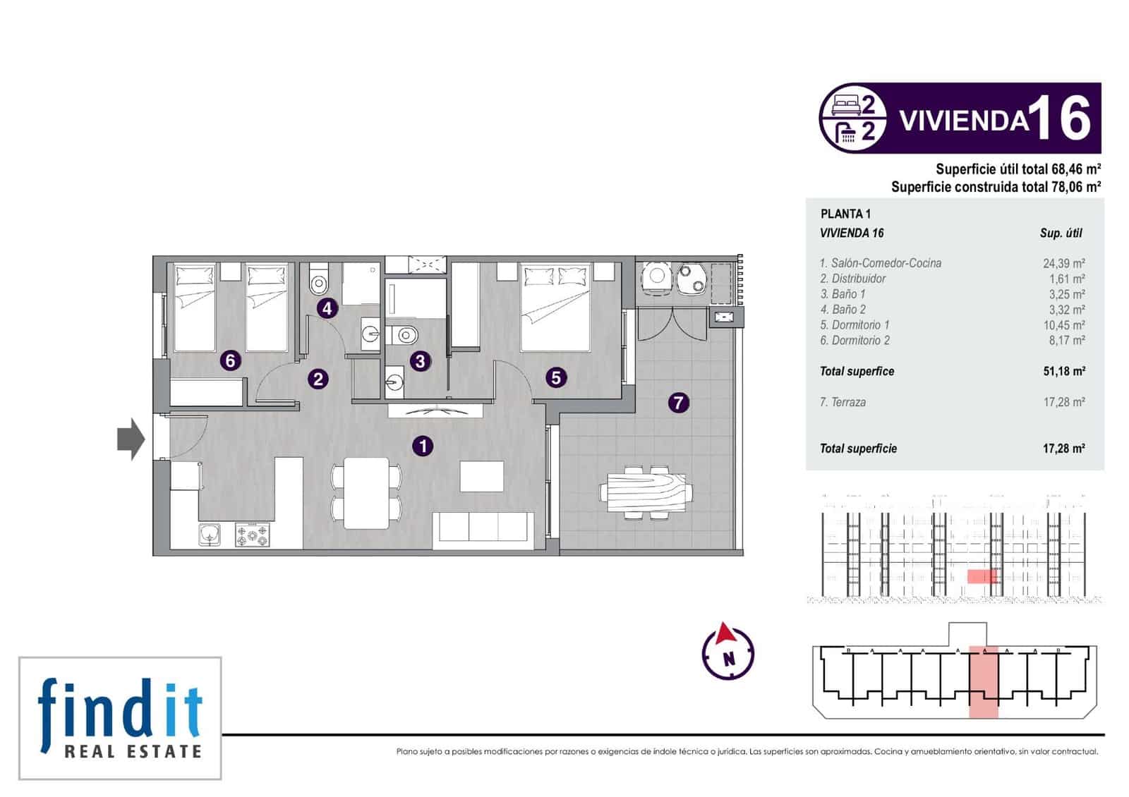2 bedroom Apartment for sale in Torrevieja with pool - € 275,000 (Ref: 8970116)