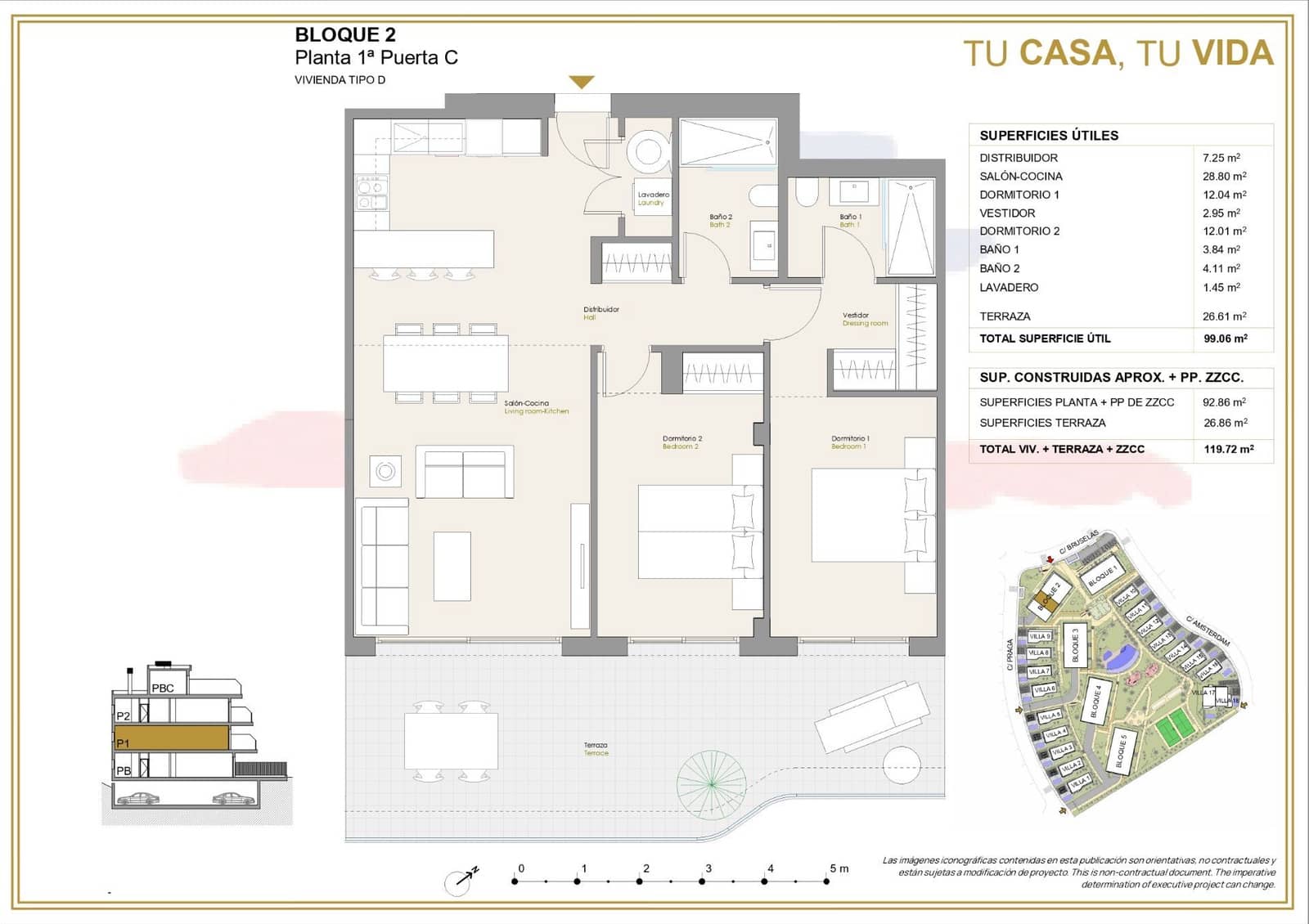 Apartamento de 2 habitaciones en Finestrat en venta con piscina garaje - 440.000 € (Ref: 9366983)