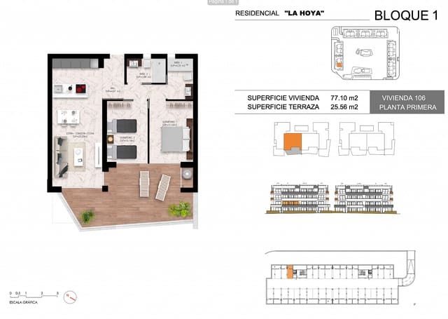 2 sovrum Lägenhet till salu i El Chaparral - La Siesta - La Torreta, Torrevieja med pool garage - 274 000 € (Ref: 10039251)