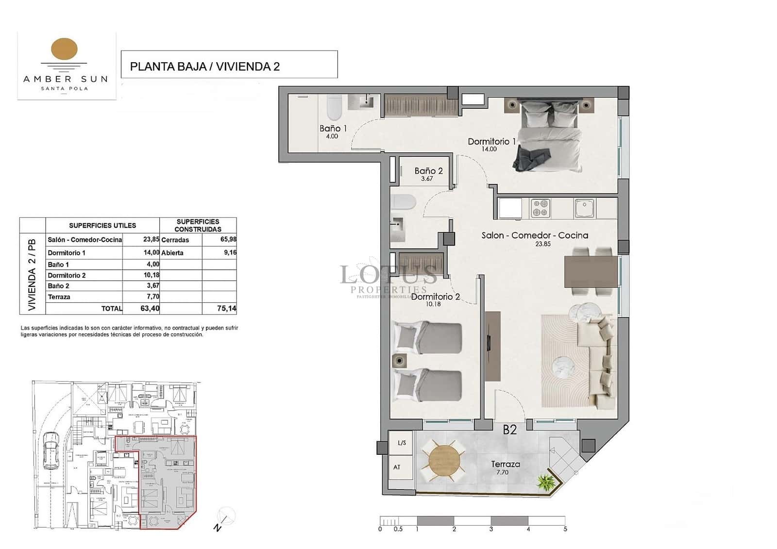 2 soverom Leilighet til salgs i Santa Pola med svømmebasseng - € 248 000 (Ref: 10145342)