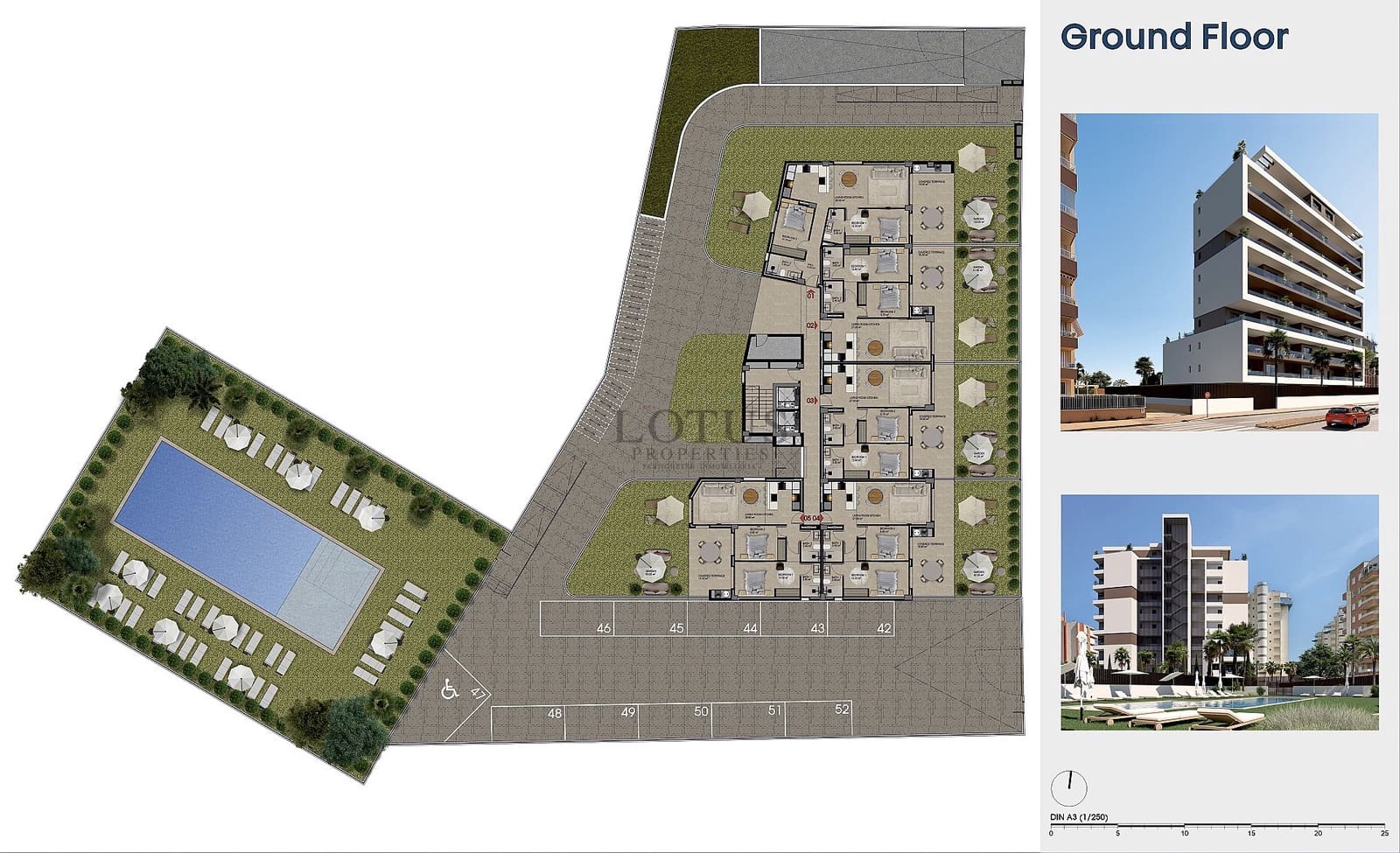 2 quarto Apartamento para venda em Guardamar del Segura com piscina garagem - 275 000 € (Ref: 10167961)