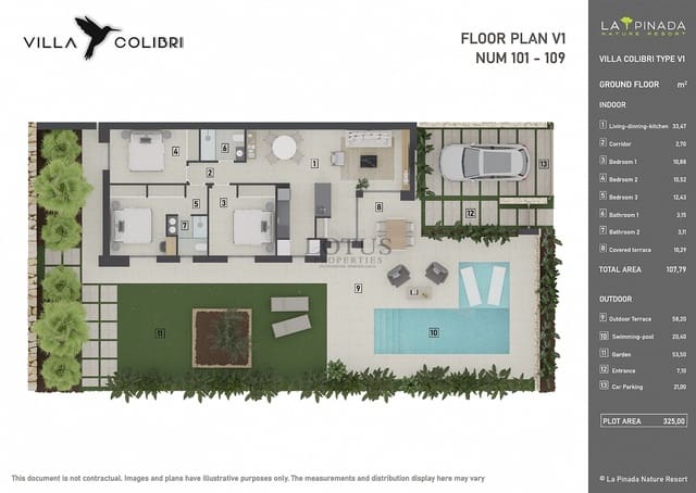 3 soveværelse Villa til salg i Benidorm med swimmingpool - € 489.000 (Ref: 9691650)