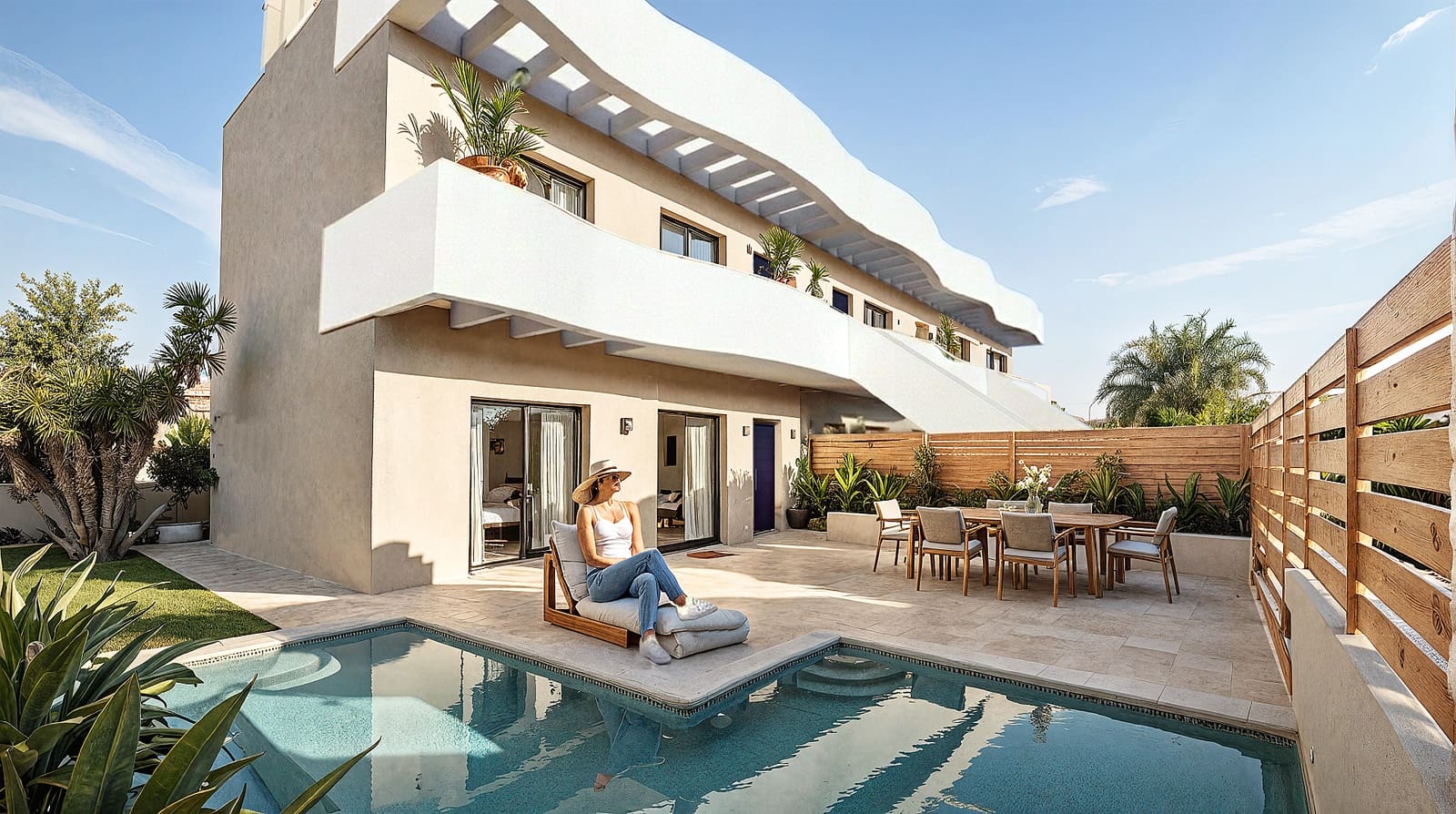 3 soveværelse Bungalow til salg i Pilar de la Horadada med swimmingpool garage - € 369.900 (Ref: 9714200)