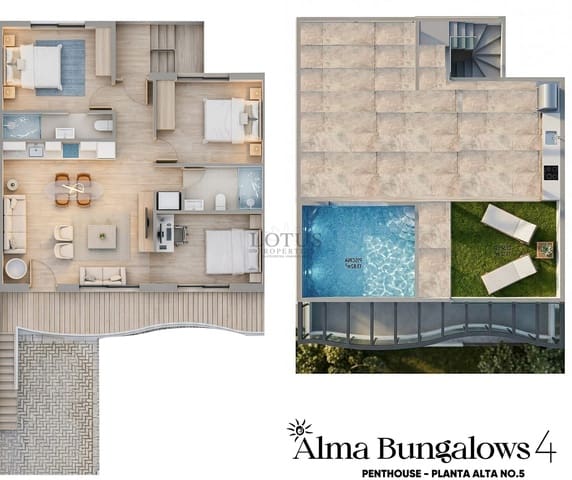 3 soveværelse Bungalow til salg i Pilar de la Horadada ciudad, Pilar de la Horadada med swimmingpool garage - € 369.900 (Ref: 9714200)