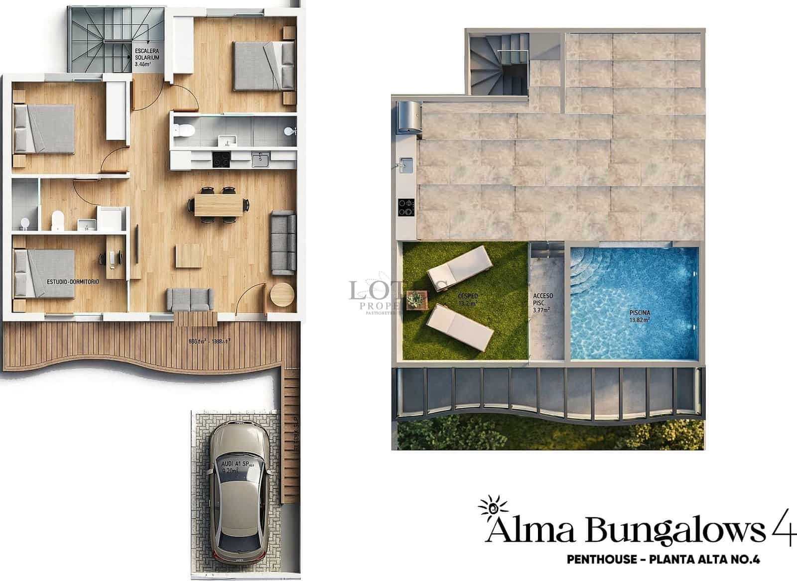 3 soveværelse Bungalow til salg i Pilar de la Horadada med swimmingpool garage - € 369.900 (Ref: 9714200)