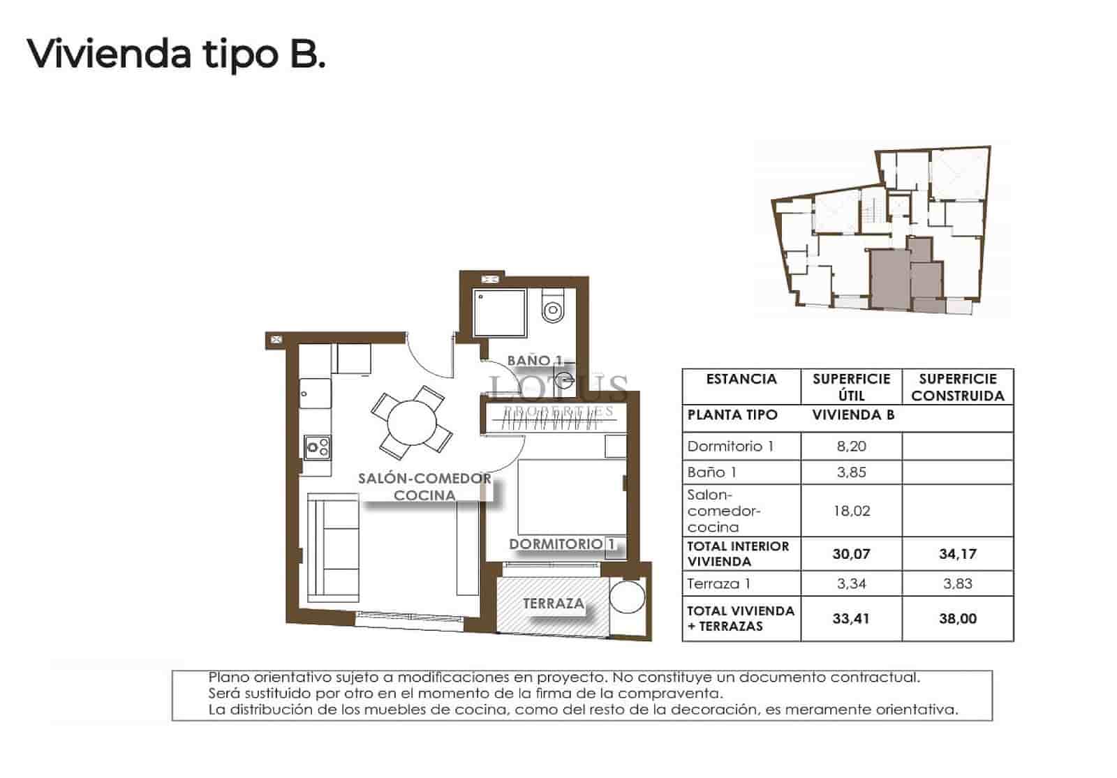 Apartamento de 2 habitaciones en Torrevieja en venta con piscina - 268.000 € (Ref: 9725144)