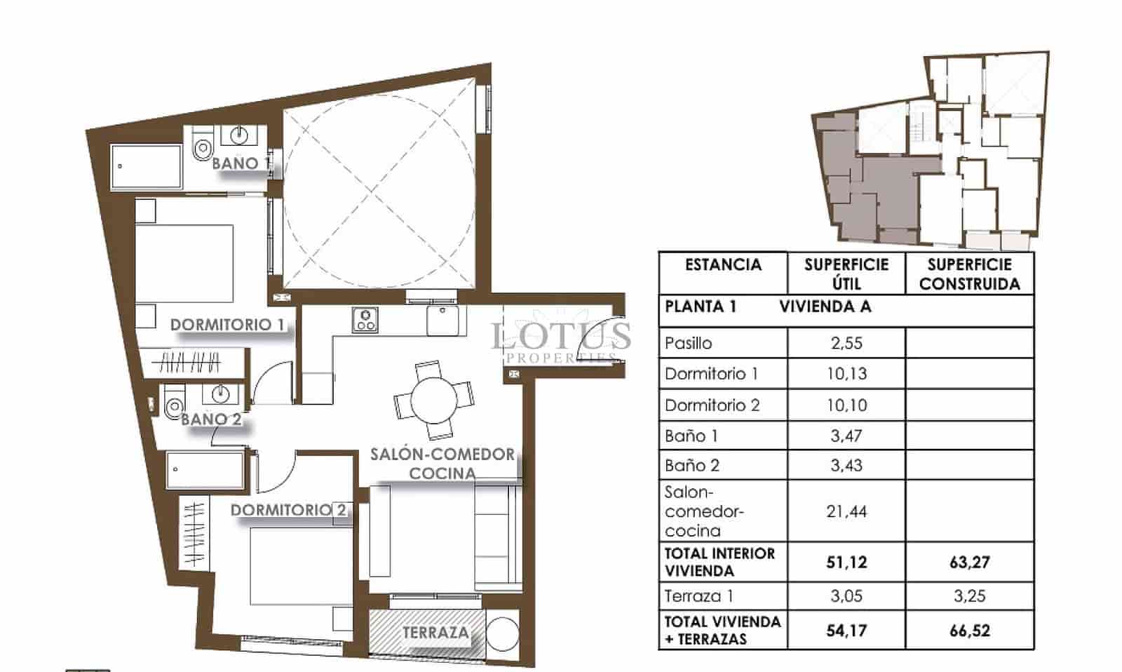 Apartamento de 2 habitaciones en Torrevieja en venta con piscina - 268.000 € (Ref: 9725144)