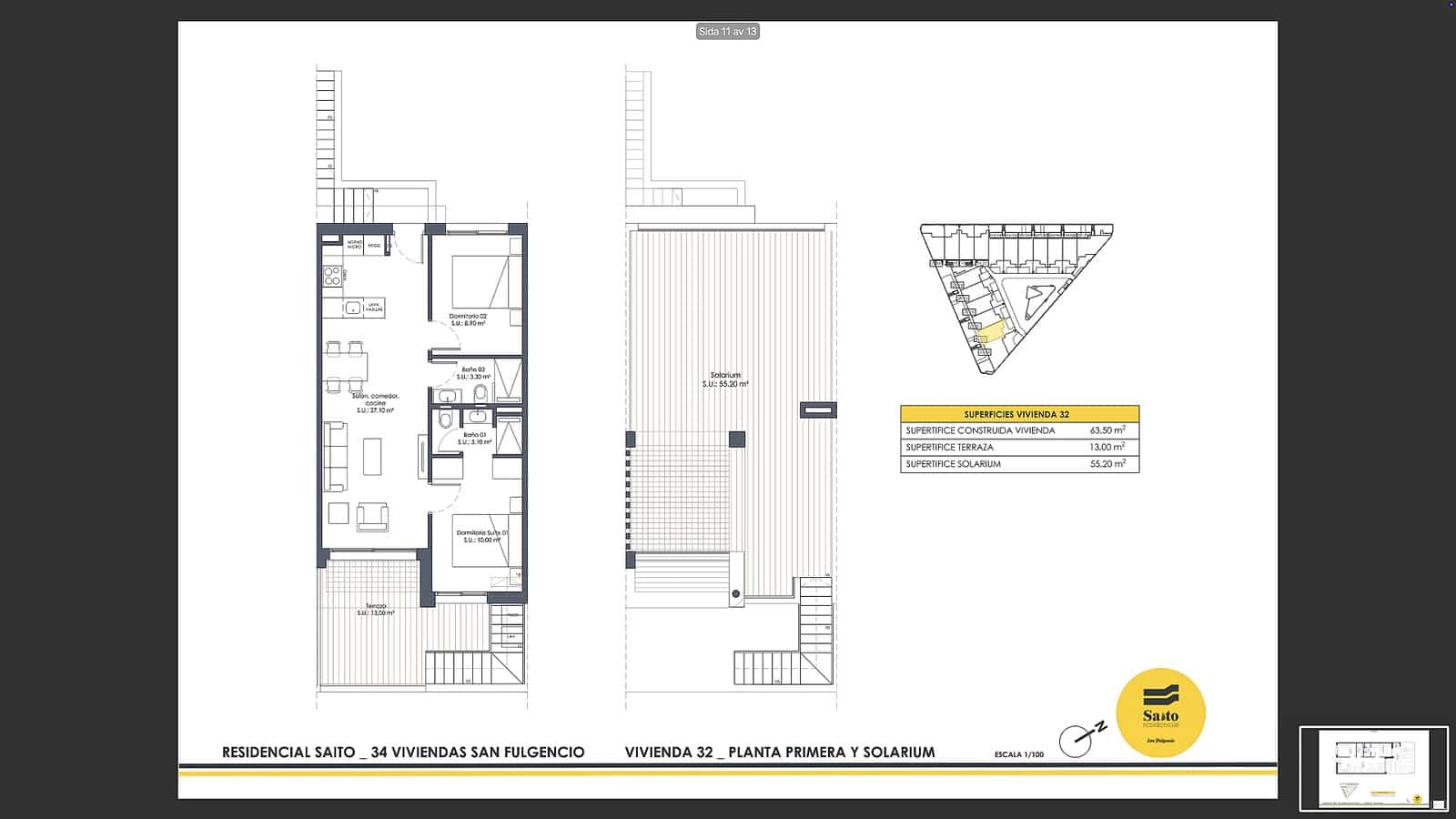 2 sovrum Bungalow till salu i San Fulgencio med pool - 233 900 € (Ref: 9782144)