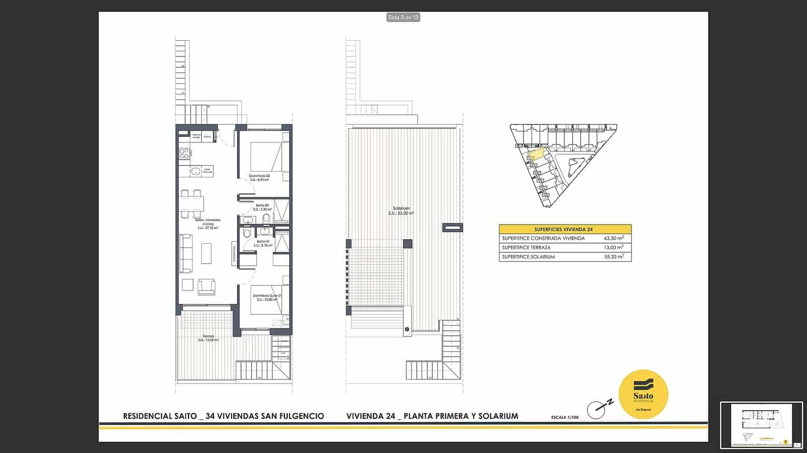 2 sovrum Bungalow till salu i San Fulgencio med pool - 233 900 € (Ref: 9782144)