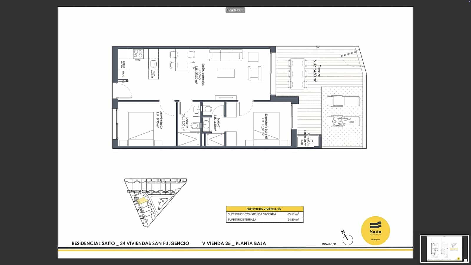 2 sovrum Bungalow till salu i San Fulgencio med pool - 233 900 € (Ref: 9782144)