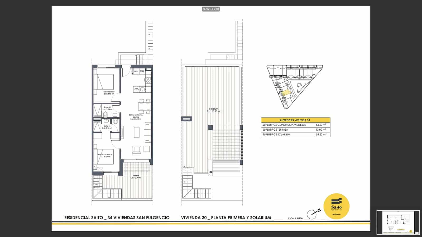 2 sovrum Bungalow till salu i San Fulgencio med pool - 233 900 € (Ref: 9782144)