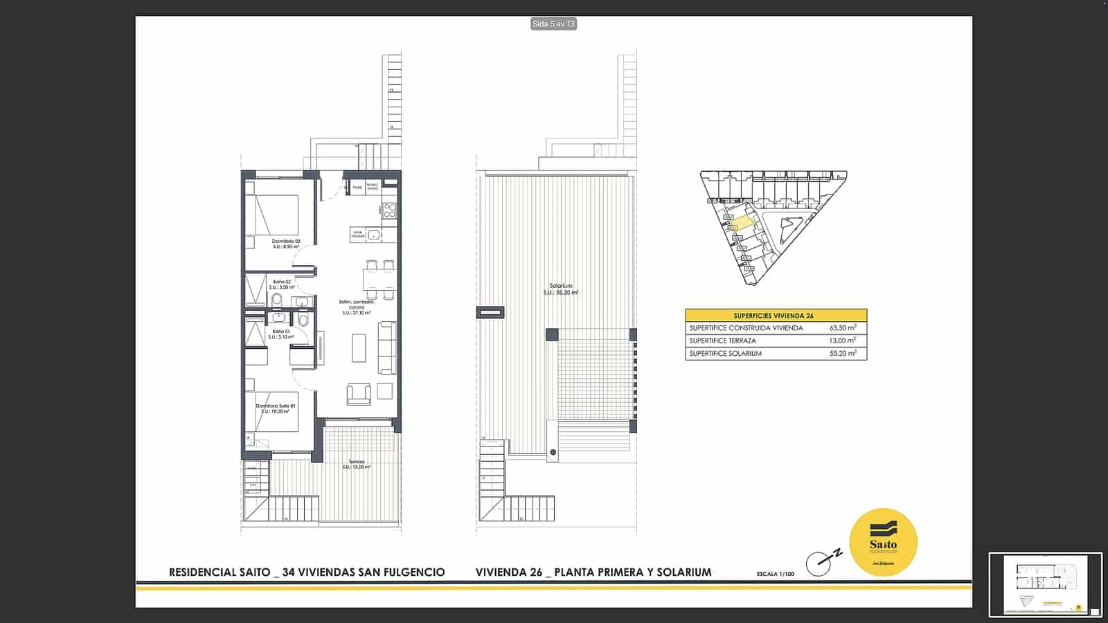3 sovrum Bungalow till salu i San Fulgencio med pool - 308 900 € (Ref: 9782145)