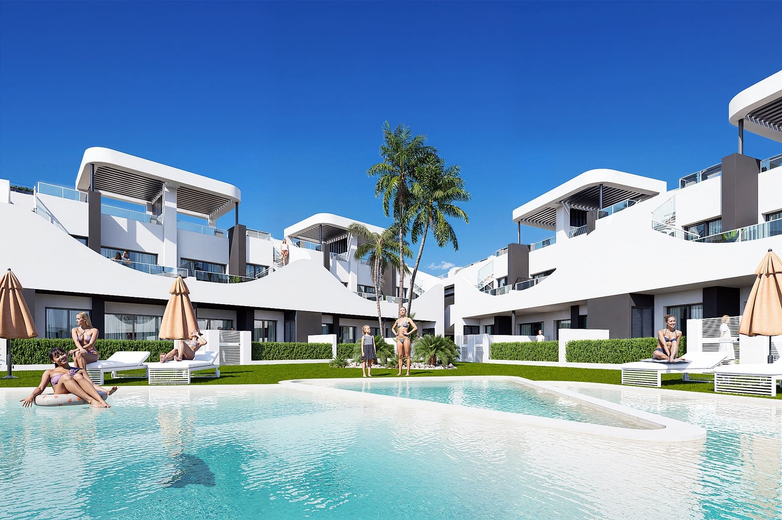 3 sovrum Bungalow till salu i San Fulgencio med pool - 308 900 € (Ref: 9782145)