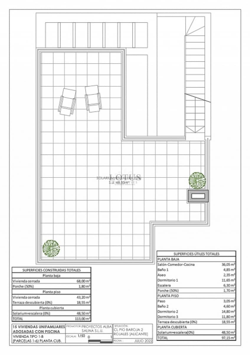 3 quarto Casa em Banda para venda em Rojales com piscina - 332 900 € (Ref: 9783878)