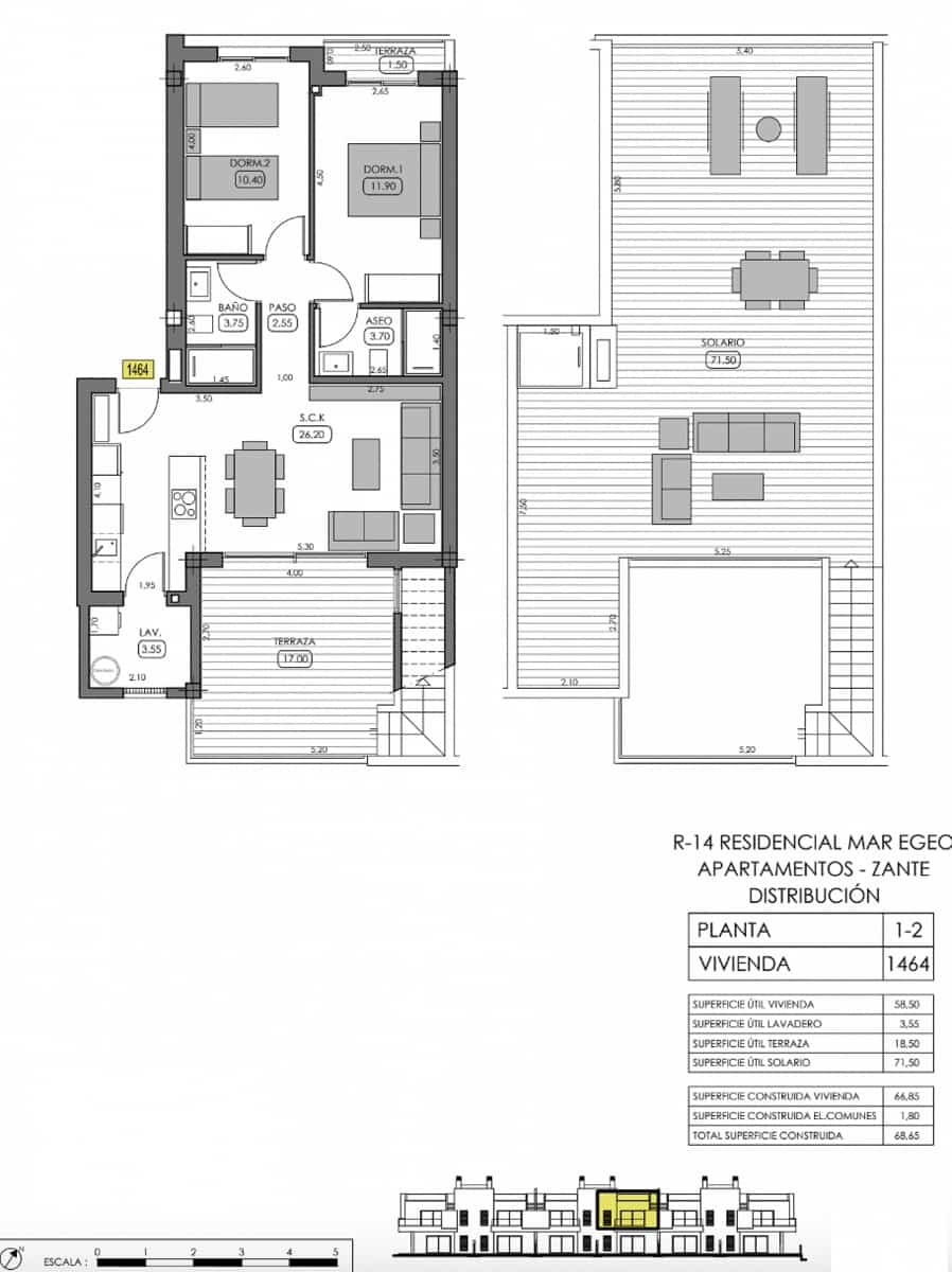 2 quarto Bungalow para venda em Algorfa com piscina - 299 000 € (Ref: 9877133)
