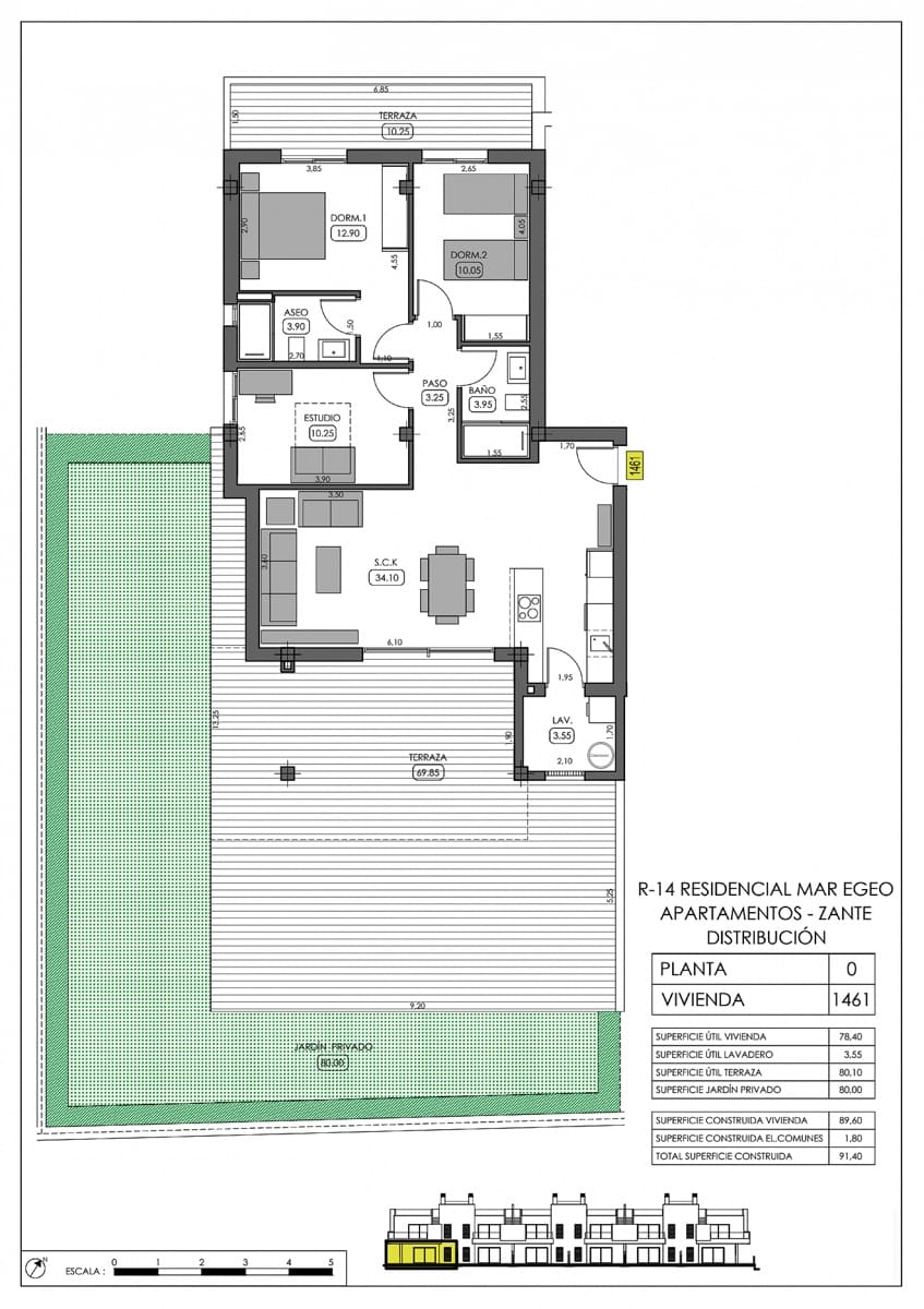 2 quarto Bungalow para venda em Algorfa com piscina - 299 000 € (Ref: 9877133)