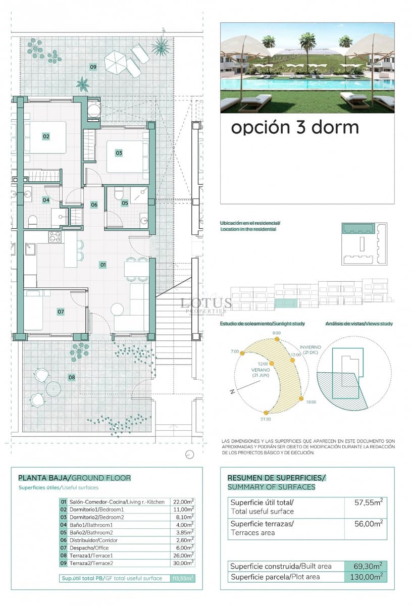 2 soveværelse Bungalow til salg i Torrevieja med swimmingpool - € 299.900 (Ref: 9893609)