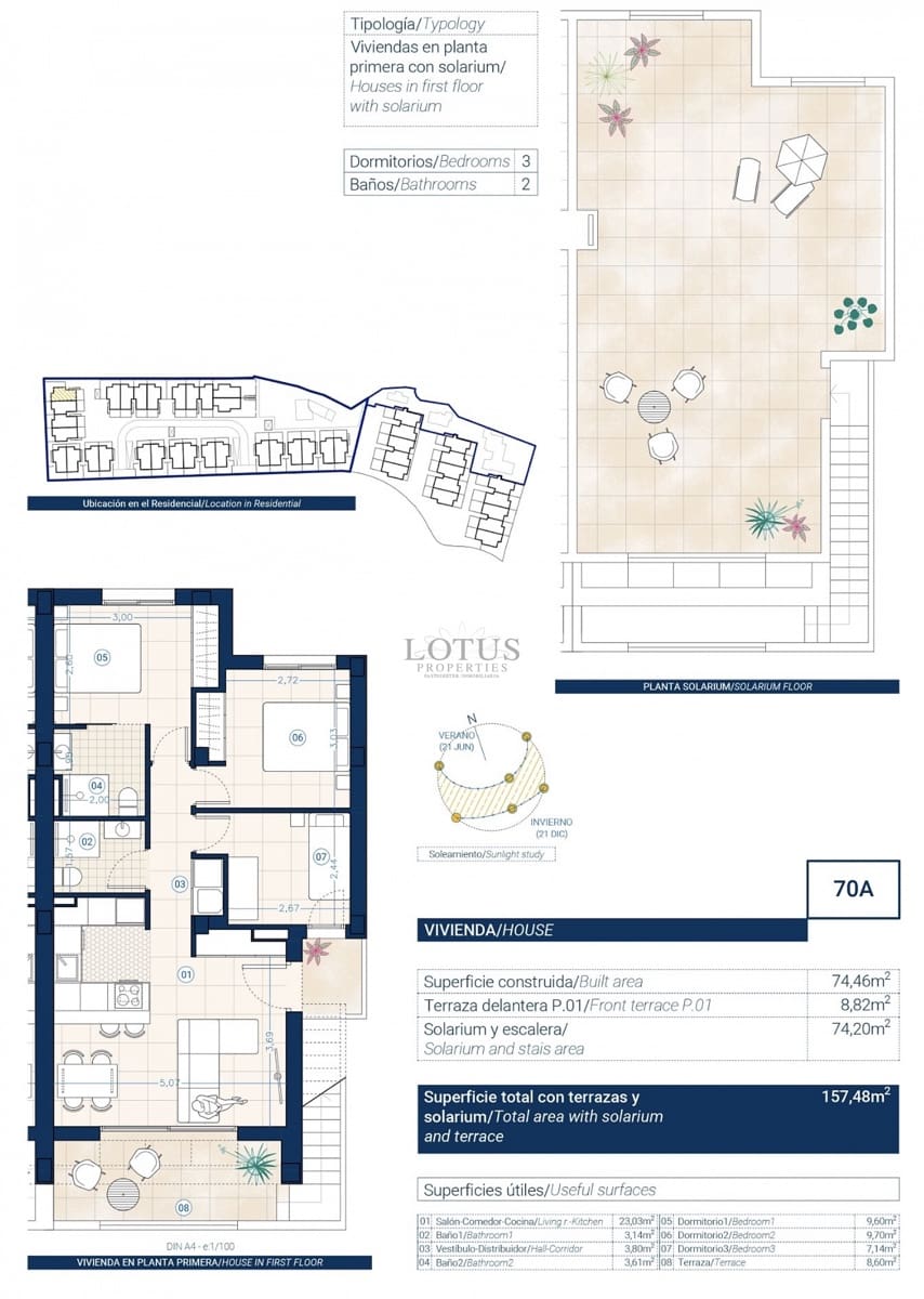 3 sovrum Lägenhet till salu i Torrevieja med pool - 330 000 € (Ref: 9893612)