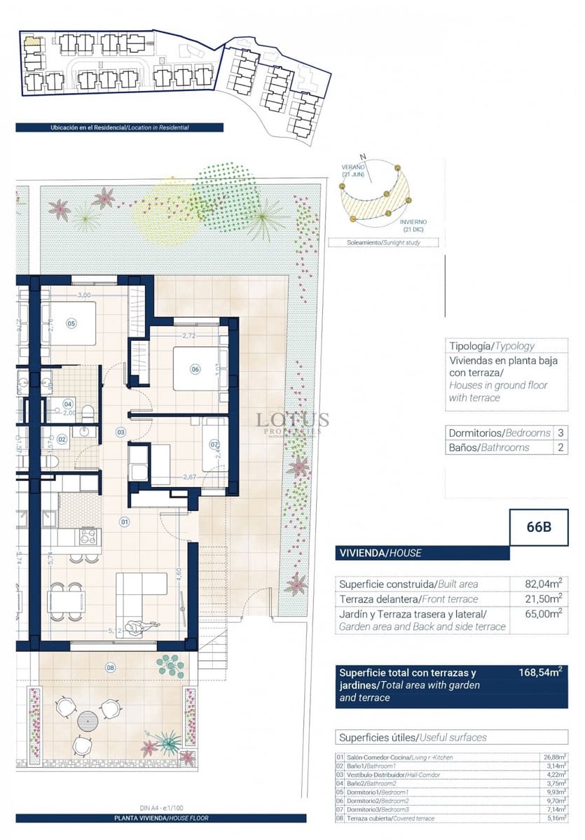 3 sovrum Lägenhet till salu i Torrevieja med pool - 330 000 € (Ref: 9893612)