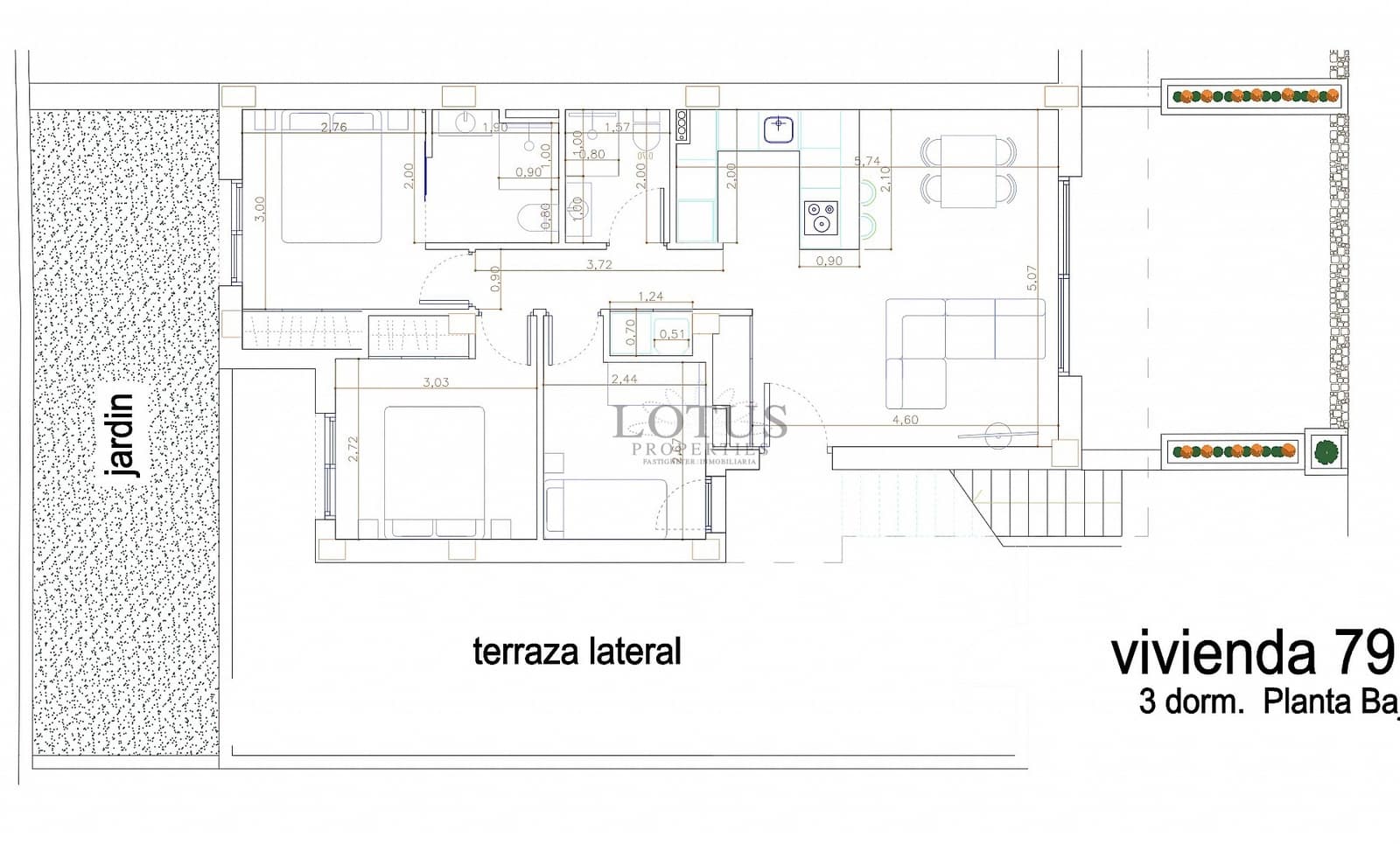 3 sovrum Lägenhet till salu i Torrevieja med pool - 330 000 € (Ref: 9893612)