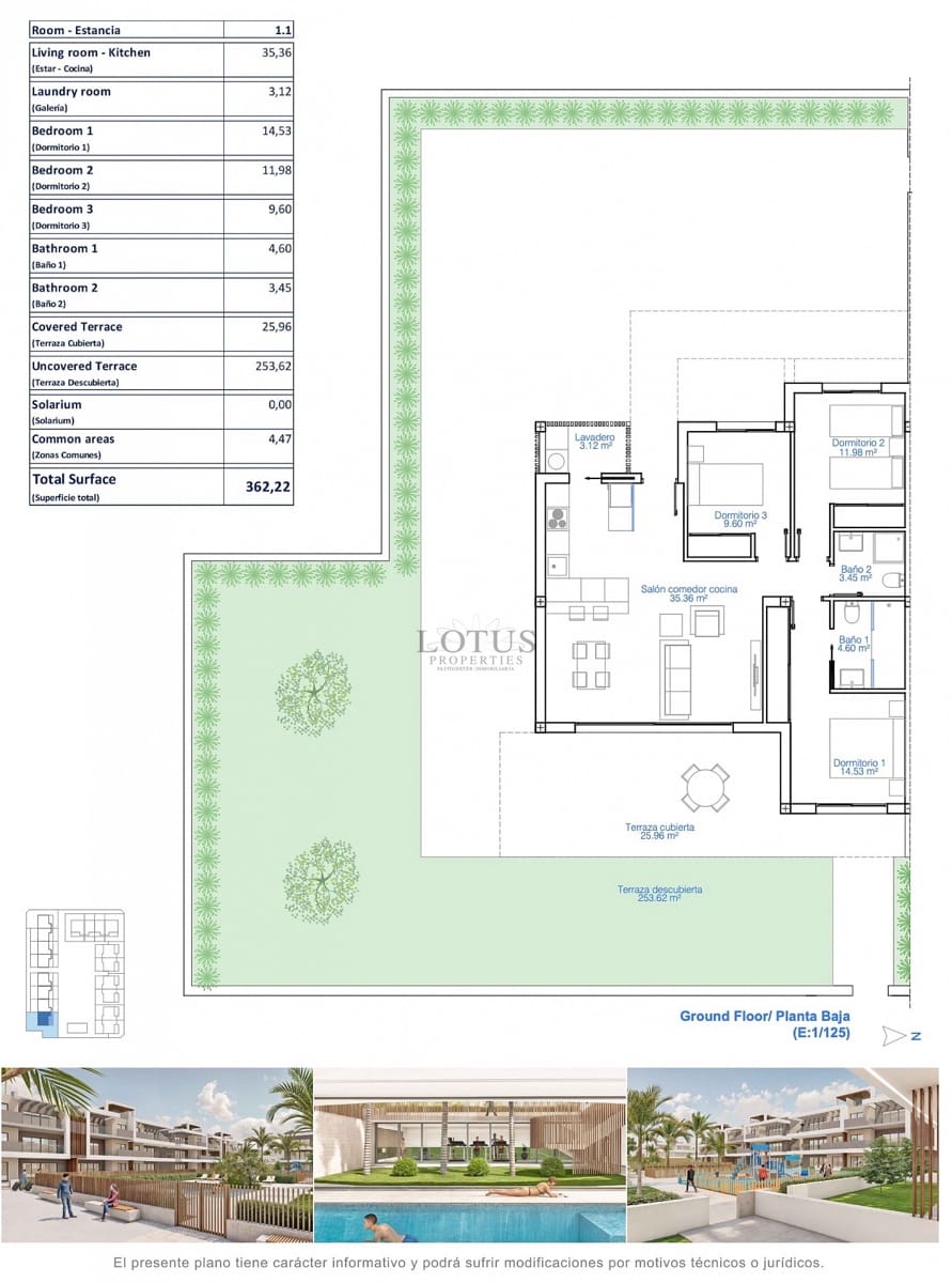 3 soverom Bungalow til salgs i Torre de la Horadada med svømmebasseng garasje - € 398 900 (Ref: 9969078)